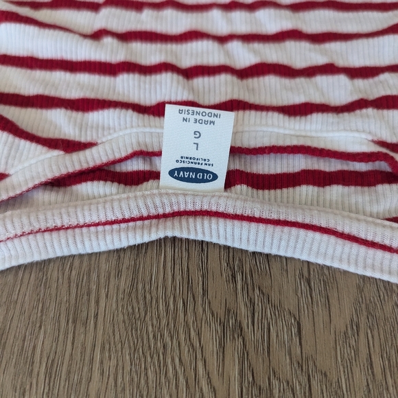 Red and White Striped top - Picture 2 of 4